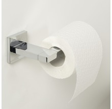 Toiletpapierhouder van metaal met rol toiletpapier