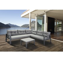 SENS-LINE Loungeset Elba aluminium 3-delig antraciet, 209x209 cm