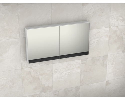 Spiegelkast met twee deuren voor wandmontage in de badkamer