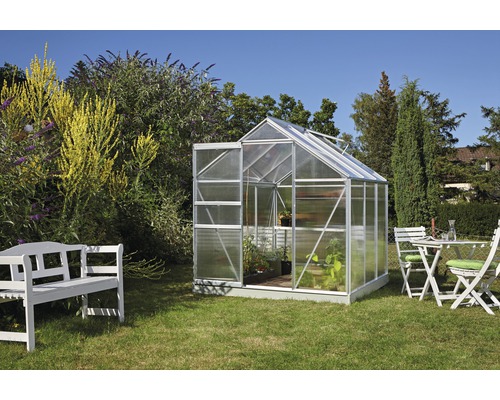 VITAVIA Tuinkas Comet 3800 polycarbonaat 4 mm alu, 195x195x197 cm