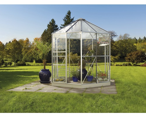 VITAVIA Tuinkas Hera 4500 veiligheidsglas/polycarbonaat 3/6 mm alu, 253x212x263 cm