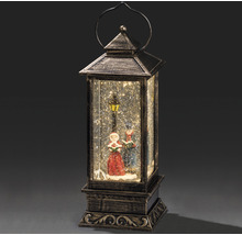 Decoratieve lantaarn met sneeuwbol, verlicht, met kerstmotief