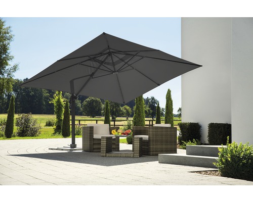 Kleerkast L177 cm met gordijn en deur, 1 spiegel, naturel en antraciet