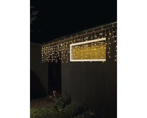 KONSTSMIDE Kerstverlichting LED gordijn 200 lampjes extra warmwit 5 meter