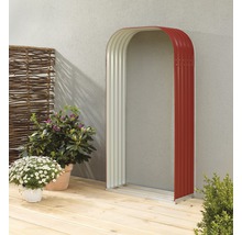 VITAVIA Houtberging Ardor 401 hoog staal gegalvaniseerd rood 99x40x200 cm-thumb-1 VITAVIA Houtberging Ardor 401 hoog staal gegalvaniseerd rood 99x40x200 cm-thumb-1