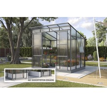 VITAVIA Tuinkas Playa 5900 polycarbonaat 6 mm zwart, 258x229,4x230,6 cm