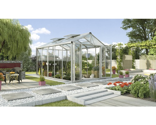 VITAVIA Tuinkas Zeus Comfort 10000 veiligheidsglas/polycarbonaat 3 mm alu, 258,4x390,8x250,4 cm