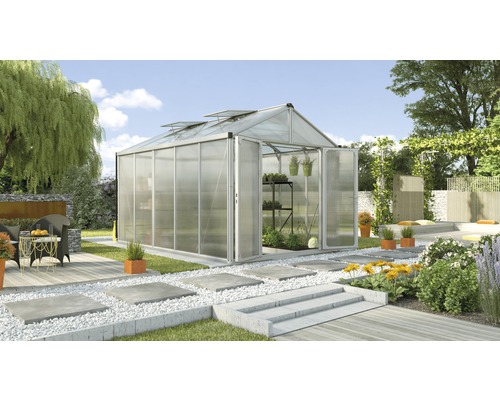 VITAVIA Tuinkas Zeus Comfort 10000 polycarbonaat 10 mm alu, 258,4x390,8x250,4 cm