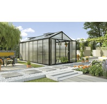 Tuinkas met planten in de tuin