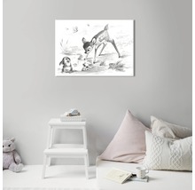 Muurdecoratie met Bambi motief in de kinderkamer