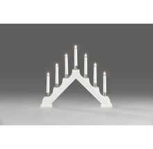 Kerstkandelaar met zeven elektrische kaarsen