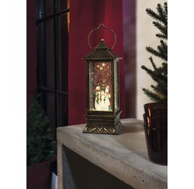 Decoratieve lantaarn met sneeuwpopmotief voor de feestelijke kerstperiode
