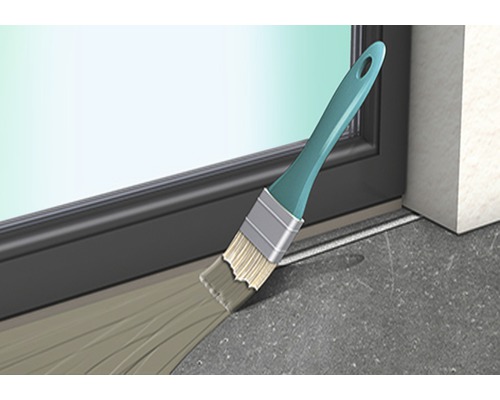 Verf wordt aangebracht met een penseel