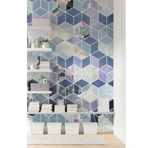 KOMAR Fotobehang vlies P024-VD2 Geometric Blue 200x250 cm