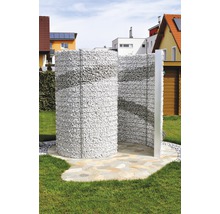 BELLISSA Schanskorf buitendouche/kleedhokje 230x180x210 cm