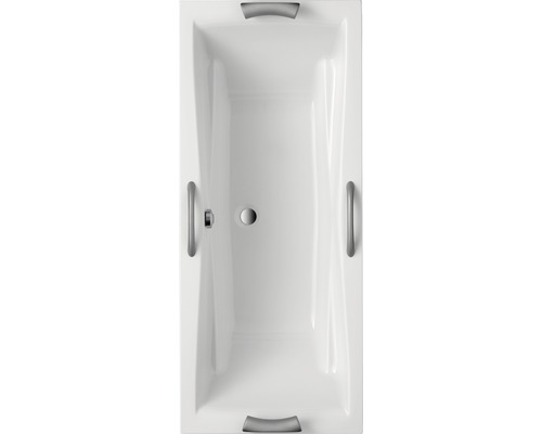 Rechthoekig bad met handgrepen