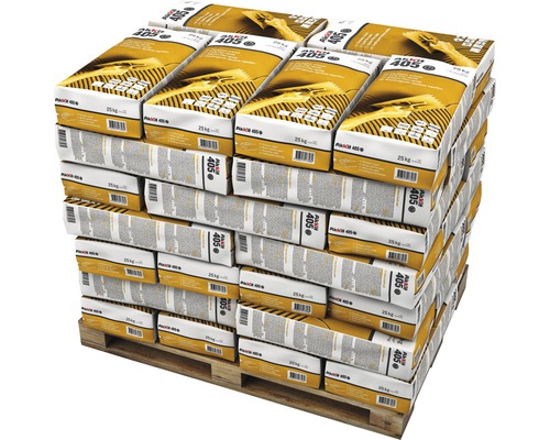 Pallet met zakken Akkit 405 tegellijm 25 kg