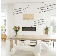 ARTITEQ Schilderij ophangsysteem wand Click Rail overschilderbaar wit RAL 9016 4 m (2x2 m)