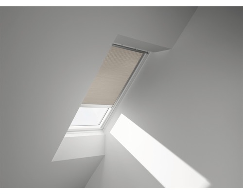 VELUX Plissé honingraat bediening op zonne-energie FSC SK01 1155SWL beige