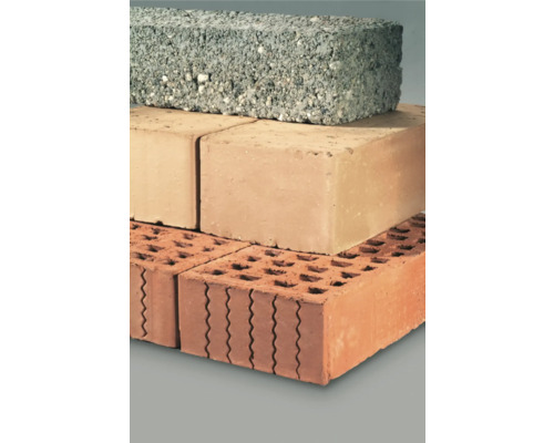 Gestapelde verschillende bakstenen