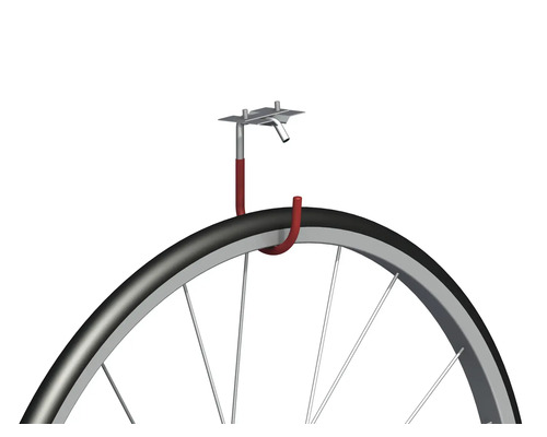 Fietsophangsysteem met een fietsband voor plafondmontage