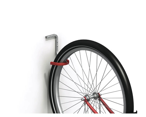 Fietsophanging aan een muur met fietsband