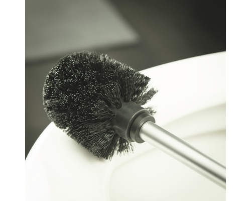 Toiletborstel met metalen handgreep