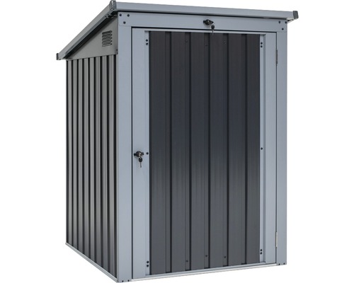 Metalen tuinhuis met deur en afsluitbaar slot