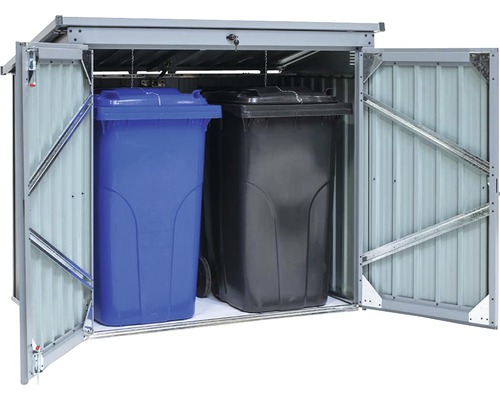 Afvalbakombouw met twee afvalbakken