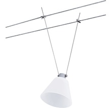 Hanglamp aan kabelsysteem met lampenkap