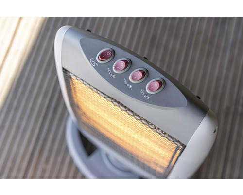 Ventilator kachel met schakelaars voor draaifunctie en vermogensstanden