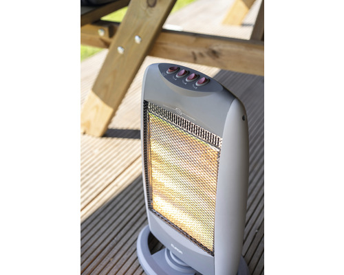 Elektrische terrasverwarmer op een terras