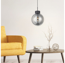BRILLIANT Hanglamp Astro Ø 30 cm zwart-rookglas