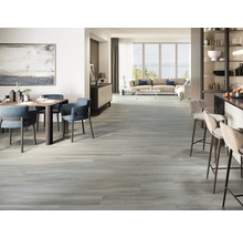 Lichte woonkamer met eethoek, keuken en woonkamer met houten vloer