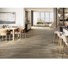 Wand- en vloertegel San Remo walnoot 20x160 cm gerectificeerd