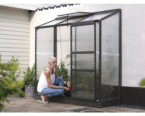 VITAVIA Tuinkas Ida 1300 polycarbonaat 4 mm zwart, 192,8x68,8x182 cm VITAVIA Tuinkas Ida 1300 polycarbonaat 4 mm zwart, 192,8x68,8x182 cm