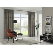 GARDINIA Gordijnrail Luxor geborsteld staal 35x14 mm 240 cm