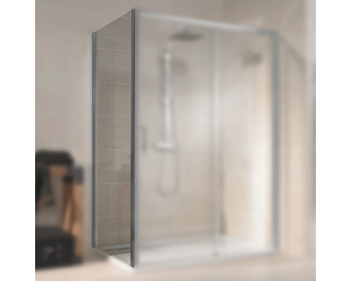 SCHULTE Zijwand voor douchedeur Kristall/Trend 90 cm aluminium