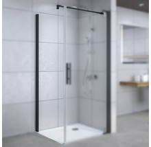 BREUER Zijwand Europa Design voor douchedeur montagezijde links 80x200 cm zwart