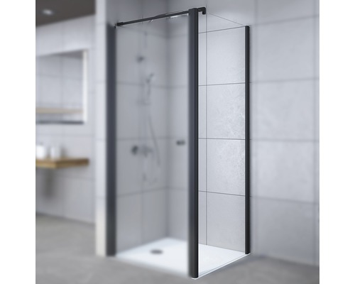 BREUER Zijwand Elana 6 voor douche- en pendeldeur 100x200 cm zwart-0