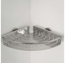 Metalen hoekrek voor wandmontage in de badkamer