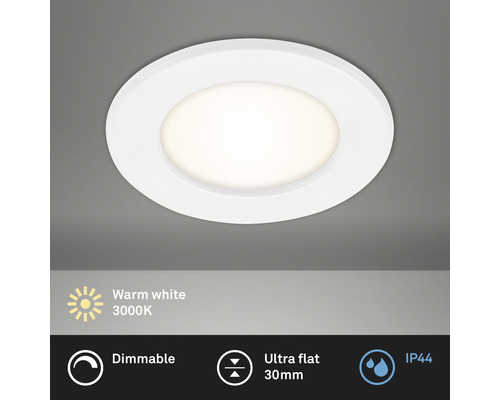 BRILONER LED Inbouwspot 7049 Ø 115 mm wit BRILONER LED Inbouwspot 7049 Ø 115 mm wit