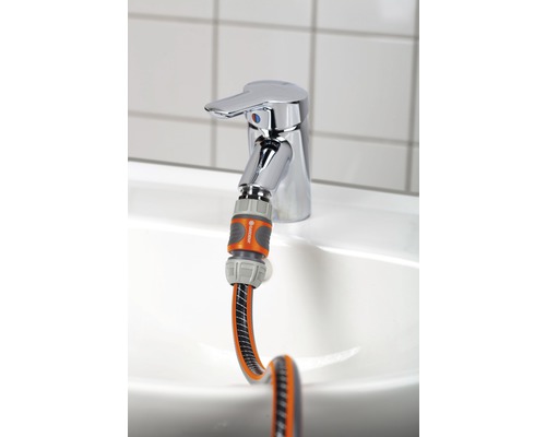 Gardena kraanadapter bevestigd aan kraan