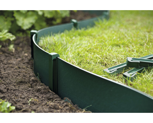 Kunststof gazonrand in de tuin
