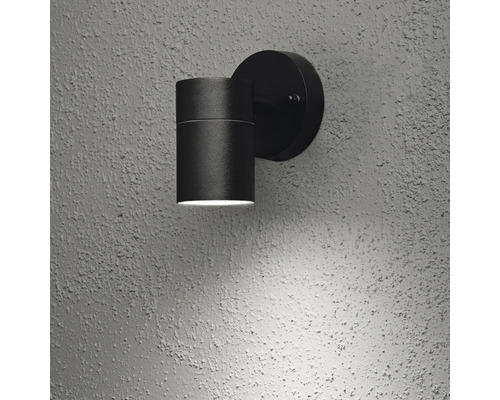 Zwarte wandlamp voor buitenverlichting