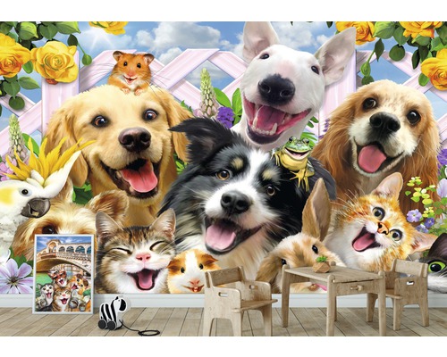 Fotobehang met dierenmotief voor kinderkamer