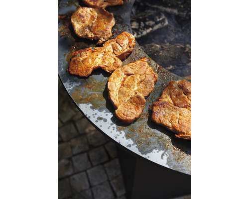 Stukken vlees op een grillplaat