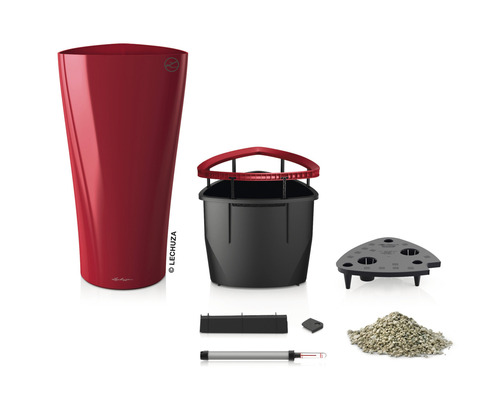 Lechuza Classico 43 complete set met plantenbak, binnenpot, aardesubstraat en waterniveau-indicator