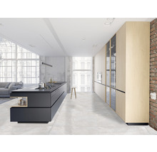 Wand- en Vloertegel Armani donkergrijs gepolijst 80x80 cm gerectificeerd