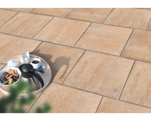 DIEPHAUS Terrastegel iStone Pure met facet zandsteen, 40 x 40 x 4 cm